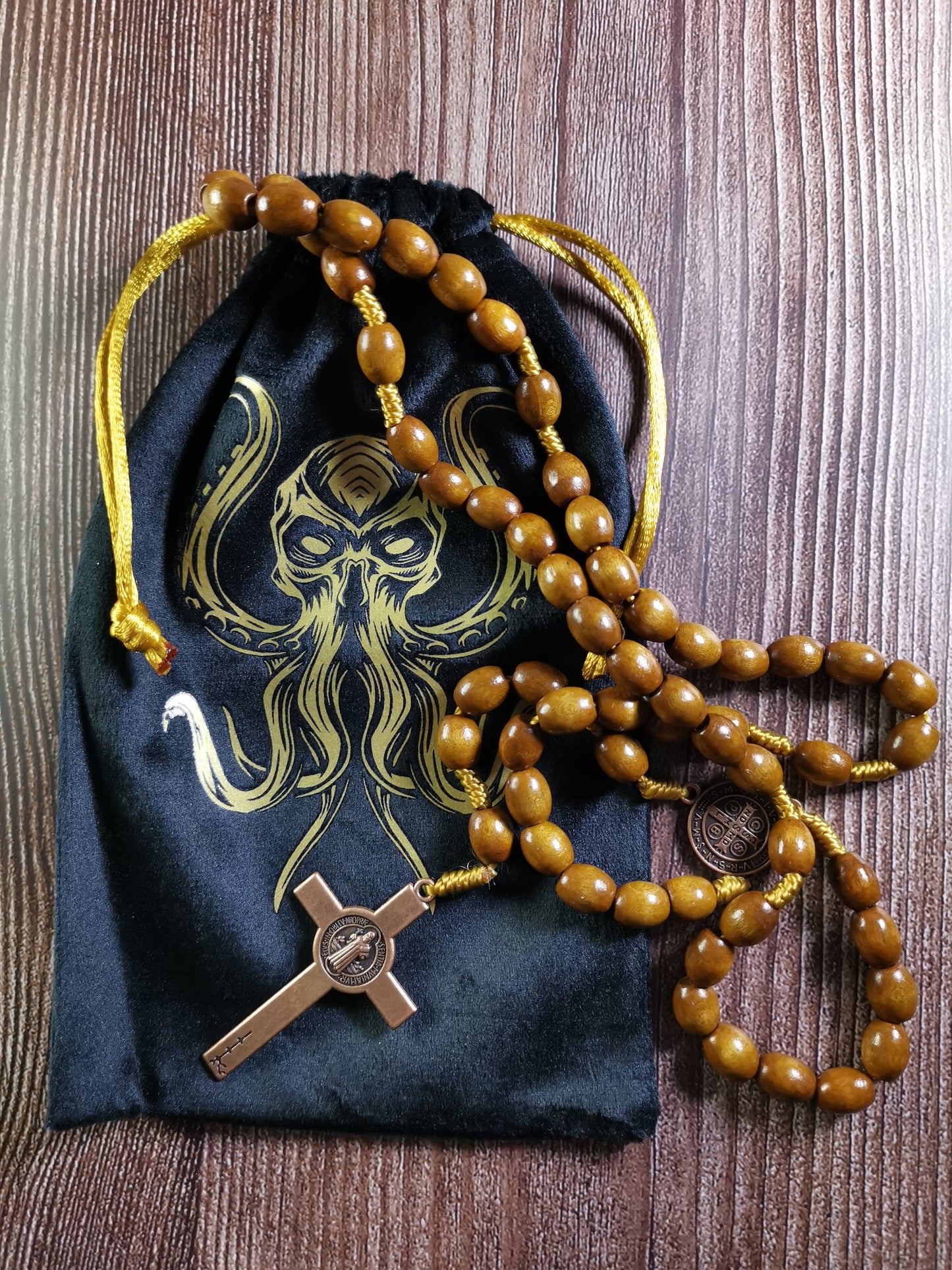 Old Gods Cthulhu - Samettinen Musta Lovecraft Pussi