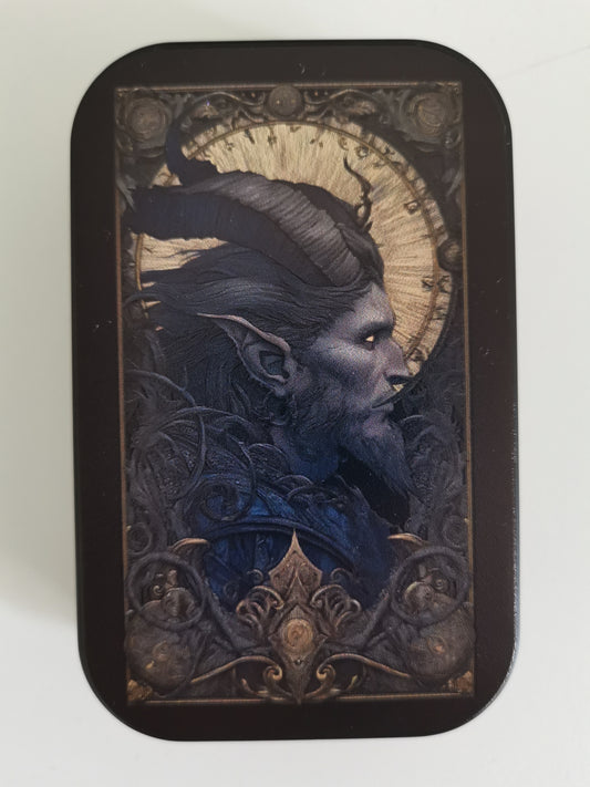 Satyr Musta Metallinen Rasia