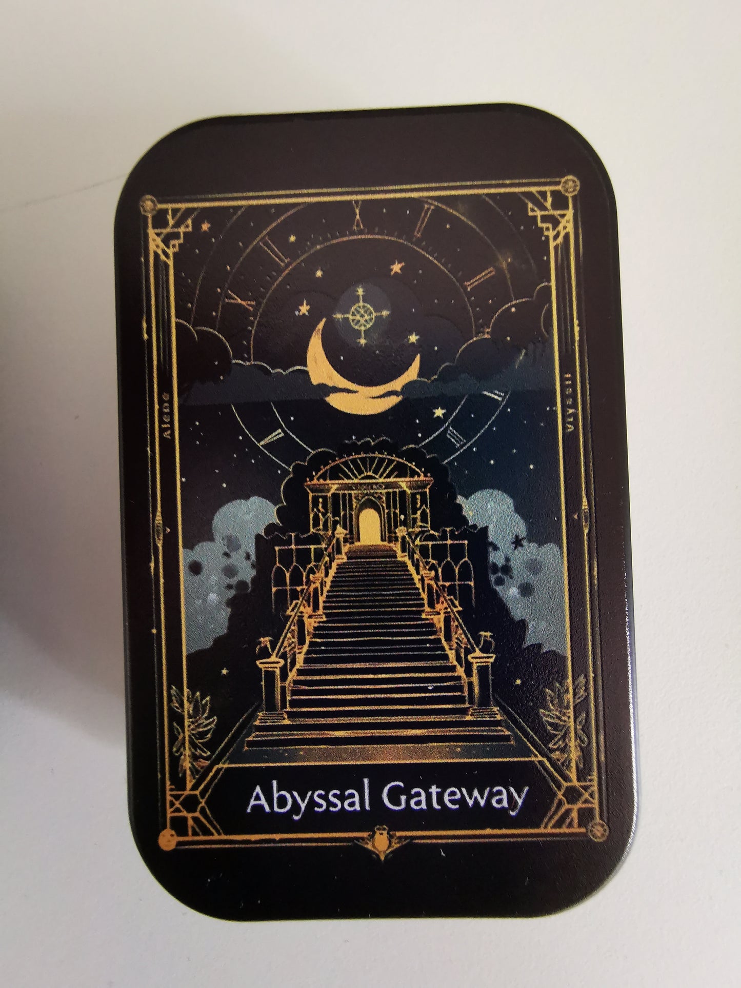 Occult Abyss Musta Metallinen Rasia