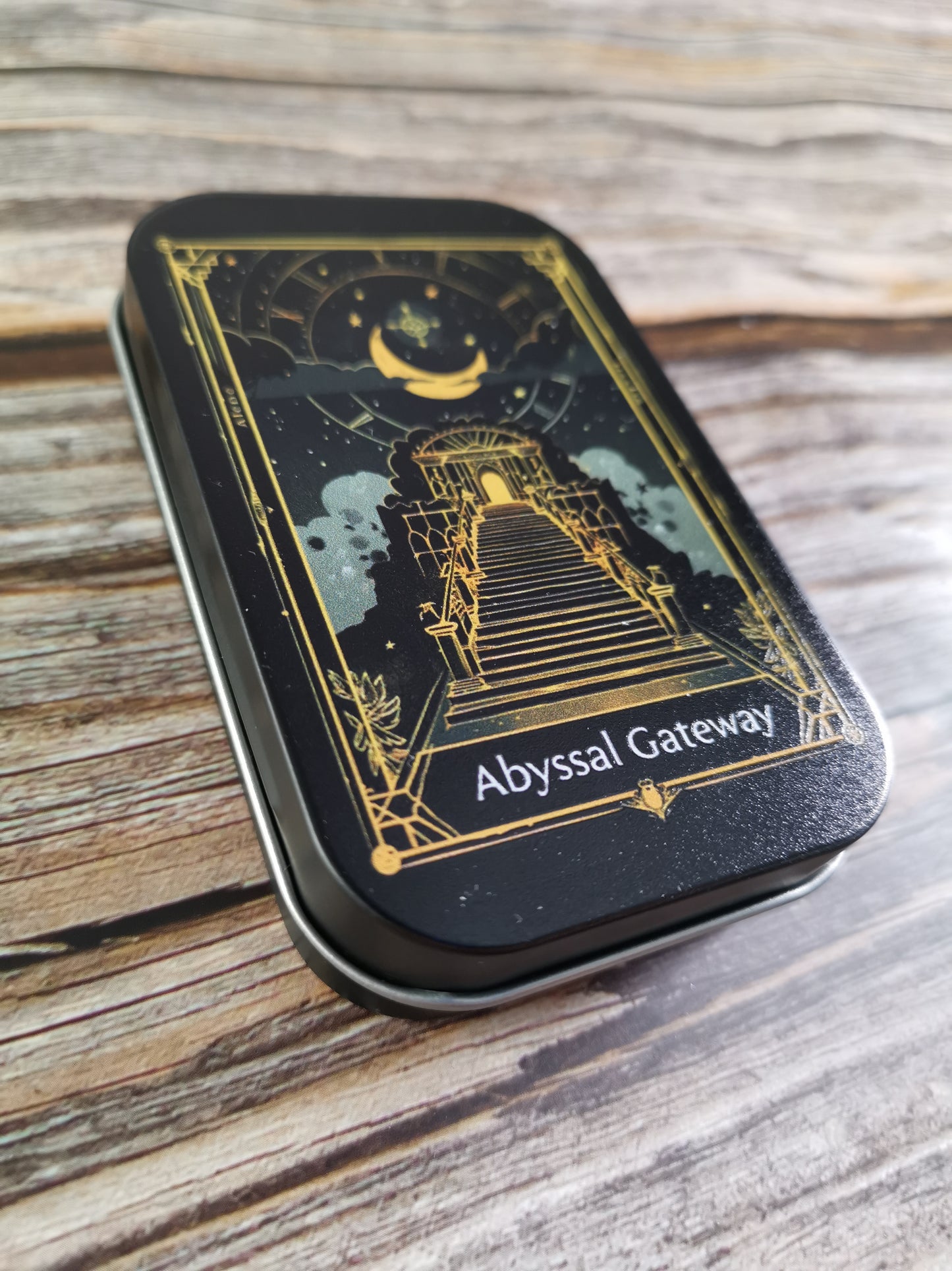 Occult Abyss Musta Metallinen Rasia