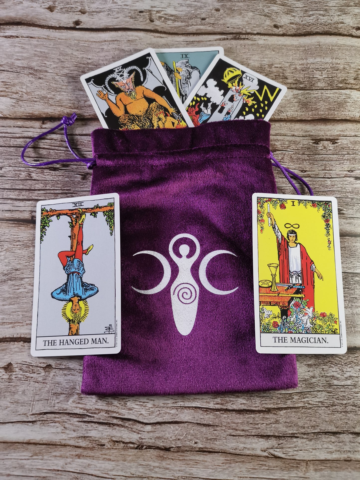 Mystic Goddess - Samettinen Violetti Pussi