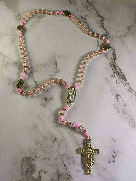 Vaaleanpunainen Kristalli Ruusukko